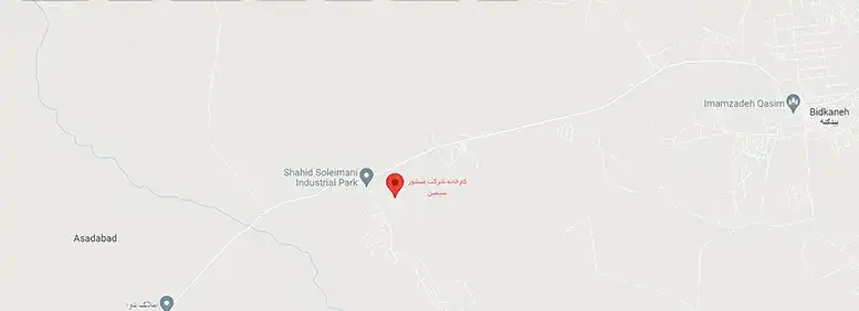 آدرس کارخانه منشور سیمین - لوکیشن مپ | location map